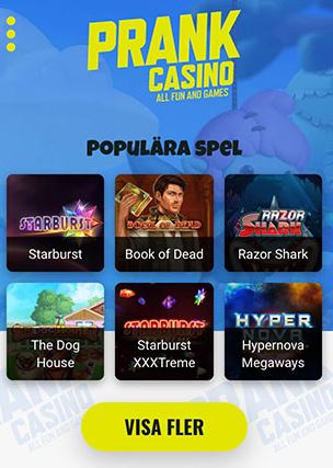 Play popular slot games like Starburst and Book of Dead